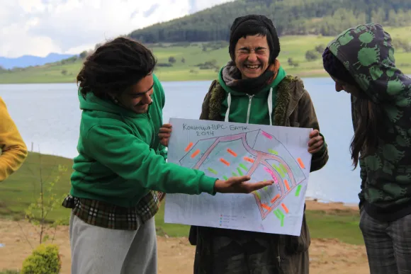 Presenting a permaculture design map
